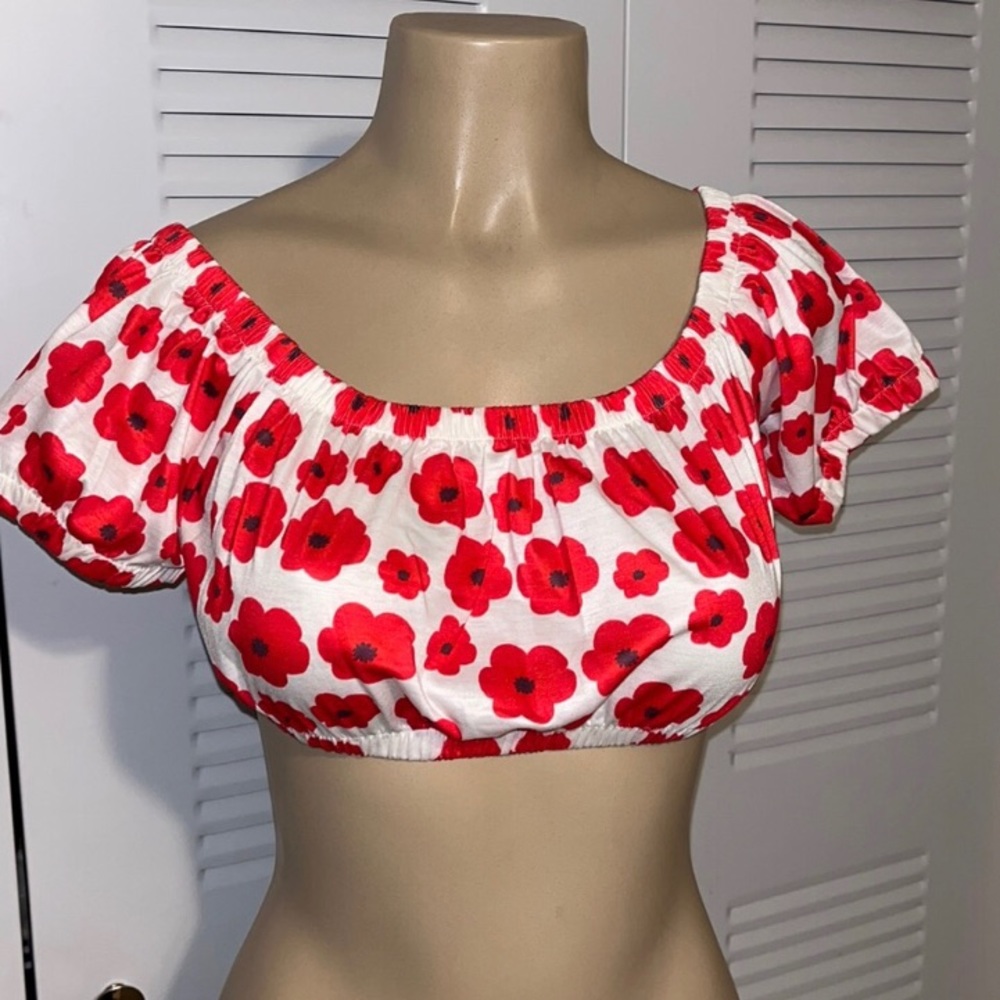 SHEIN New Floral Print Lace Cami Top - Picture 3 of 3